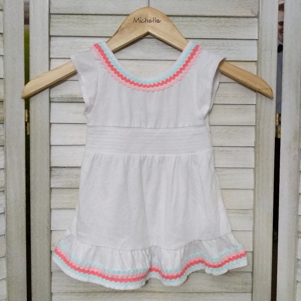 Cat & Jack White Rick Rack Sundress